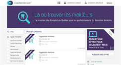 Desktop Screenshot of emploidentaire.com
